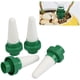 thumbnail image 5 of Regadera para plantas de vacaciones, (paquete de 4) púas de cono de riego automático de cerámica, sistema automático de riego por goteo y flores para interiores, 5 of 5