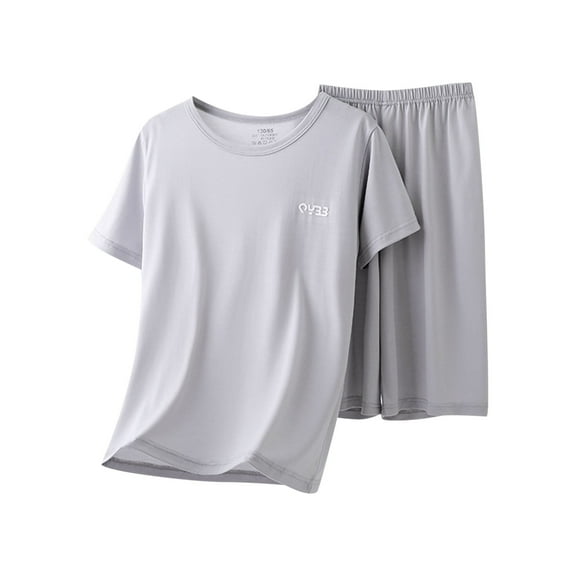 Auroural Kids Pajamas Sets 3T Summer Children's Conditioned Clothing Short Sleeved Shorts Two-piece Set For Boys And Home Clothes Pajamas 3-16 Years