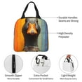 thumbnail image 3 of KLL Colorful Painted Duck Print Insulated Lunch Bag Women, Reusable Cute Tote Lunch Box for Adult & Men, Leakproof Cooler Lunch Bags for Work Office Travel Picnic, 3 of 5