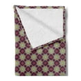 thumbnail image 2 of Floral Soft Flannel Fleece Throw Blanket, Hand Drawn Flourishing Nature Illustration with Petals and Dots Geometric, Cozy Plush for Indoor and Outdoor Use, 50" x 70", Multicolor, by Ambesonne, 2 of 5