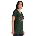 thumbnail image 2 of Inkmeso V-Neck Chaos Coordination Tshirt Tops For Mom Graphic Print Women Tee, 2 of 8