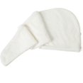 thumbnail image 5 of Paquete de 2 toallas de microfibra para el cabello para mujer, turbante de secado rápido con botón, antiencrespamiento, tamaño grande., 5 of 5