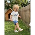 thumbnail image 5 of BemeyourBBs Kids Toddler Baby Boys Football Outfit Infant Baby Boy Summer Clothes Short Sleeve Tractor Soccer T-shirt with Elastic Waist Pockets Shorts Set Toddler Summer Outfit, 5 of 9