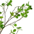 thumbnail image 2 of Vickerman 72" Artificial Milan Leaf Tree in Black Planters Pot., 2 of 6