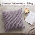 thumbnail image 5 of Unique Bargains Pack of 2 Soft Fuzzy Plush Cushion Cover Grey 18" x 18", 5 of 8