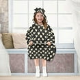 thumbnail image 7 of Snake Pattern Design ﻿Wearable Blankets Hoodie Oversize Sherpa Wearable Soft Blanket Warm Cozy 3-14 Age, 7 of 7