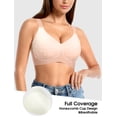 thumbnail image 5 of MINTREUS Womens Wireless Comfortable Bra Supportive No Underwire Bras Honeycomb Breathable Cup Push Up Bra Sports Bras, 5 of 8
