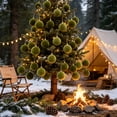 thumbnail image 6 of Christmas Decorations Flocked Christmas Ball Ornament Velvet Xmas Tree Hanging Bauble Shatterproof for Christmas Tree Wreath Garland Mantel Holiday Party Home, 6 of 6
