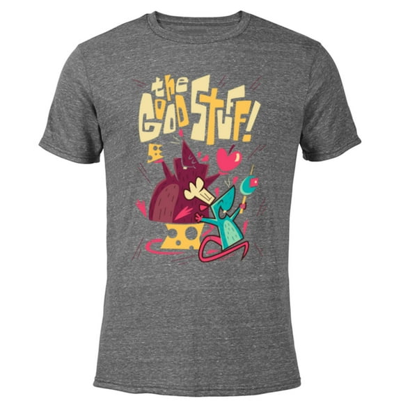 Disney and Pixar’s Ratatouille Remy Emile The Good Stuff - Short Sleeve Blended T-Shirt for Adults - Customized-Dark Heather