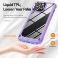 thumbnail image 2 of Tough Shield Snap-on Transparent Case for iPhone 15 Pro Max - Purple, 2 of 5