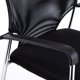 thumbnail image 4 of Silla de Visita Oficina Respaldo Malla y Base Cromada Strong Negro, 4 of 5