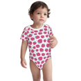thumbnail image 2 of Gaeub Hand Drawn Strawberry Print Infant Climbing Onesie,Toddler Outfit,Newborn Baby Bodysuit,Baby Boy Girl Clothes -, 2 of 6
