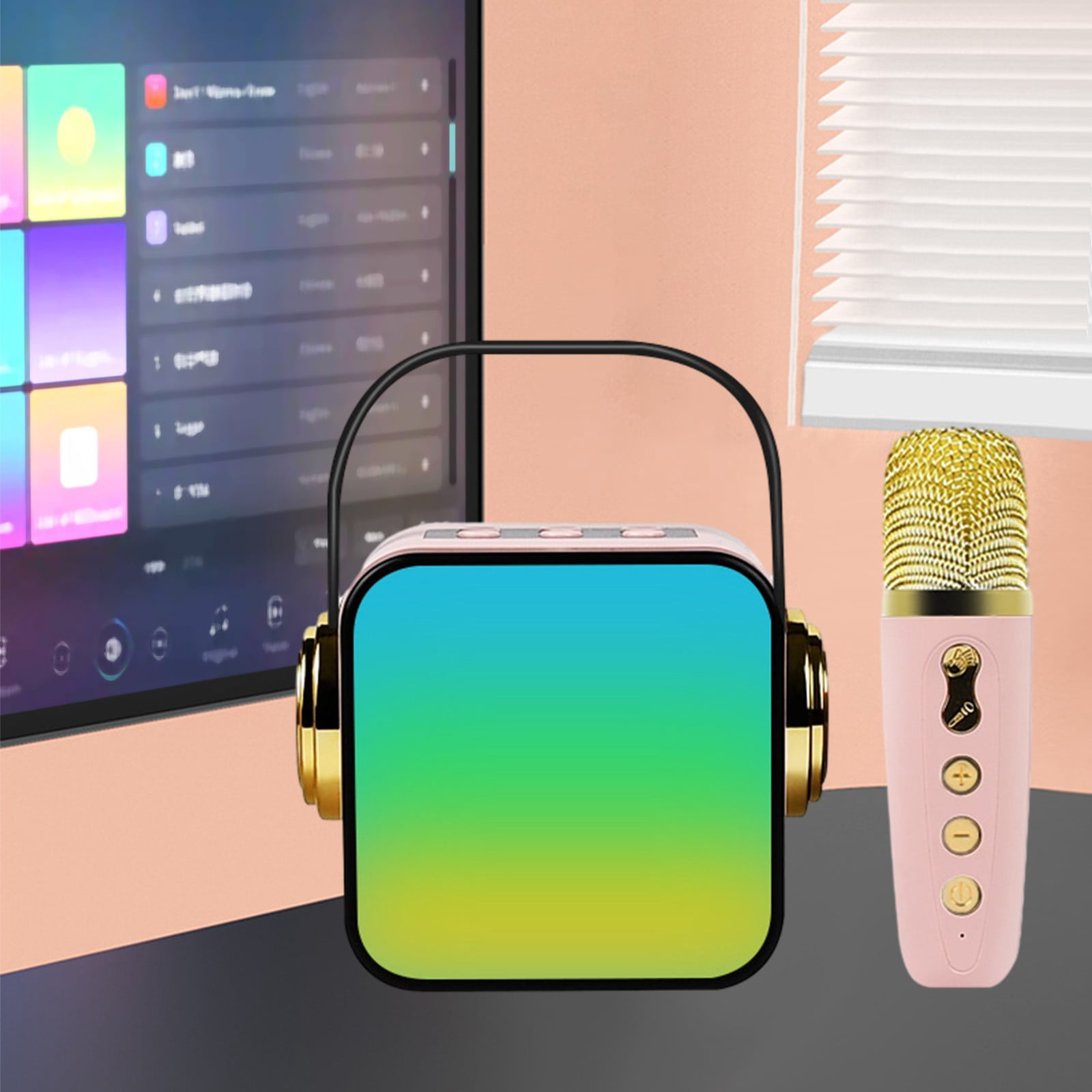 Microphone, New Microphone, Audio, Wireless Microphone, Bluetooth, Karaoke Sound, Household Singing, Household KTV