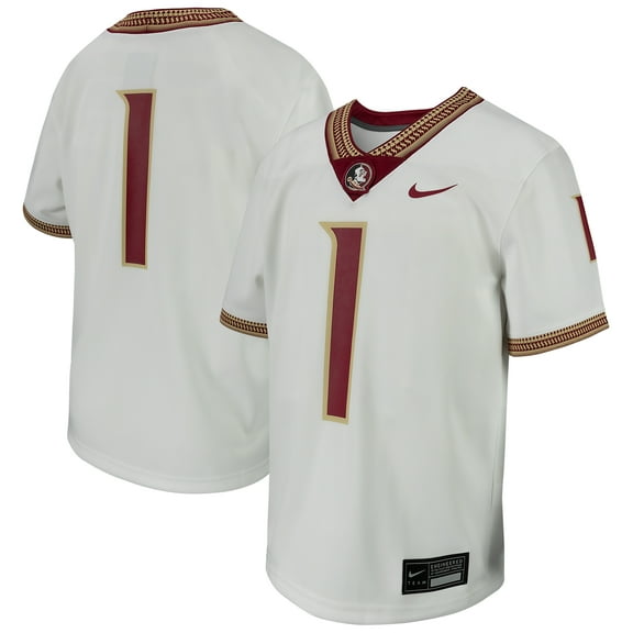 Youth Nike # White Florida State Seminoles Football Game Jersey