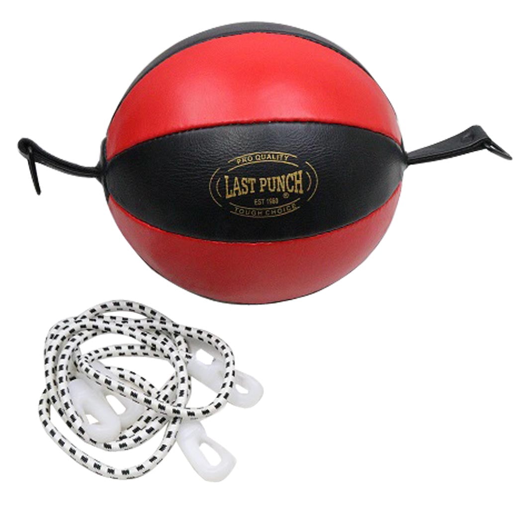 Last Punch Black/Red Leather Boxing Punching Double-End Speed Ball