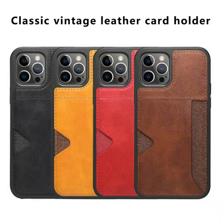 Luxury Phone for iPhone 13 Pro Max Case,Designer Classic PU Leather  Protective Cover Case with Cash Card Holder for Woman Man Compatible with  Apple