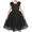 Black Puff Sleeve, variant on Girls Dress Pink Flower Lace Halter Princess Wedding Bridesmaid Tulle 12 Years