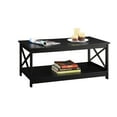 thumbnail image 3 of Pemberly Row Table Basse Moderne avec Tablette, Fini Bois Noir, 3 of 5