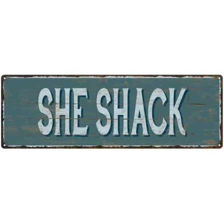 Paradise Surf Sign - Surf Shack Beach Style Wood Look Sign Gift Green 6x18 Metal Decor 106180086078