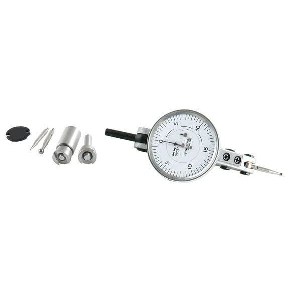 Accusize 0.060'' by 0.0005'' (Range by Graduation) Horizontal Test Indicator with 1.5'' Dial Diameter, 0511-2001