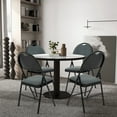thumbnail image 2 of Costway 4 Pack Folding Chairs Portable Padded Office Kitchen Dining Chairs Grey, 2 of 10