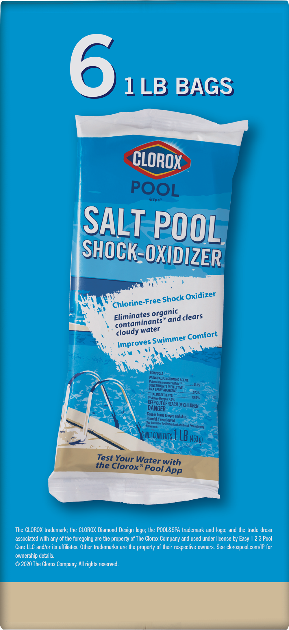 Clorox Pool&Spa Salt Essence Chlorine Free Shock for Salt Swimming Pools, 6pk - image 5 of 9