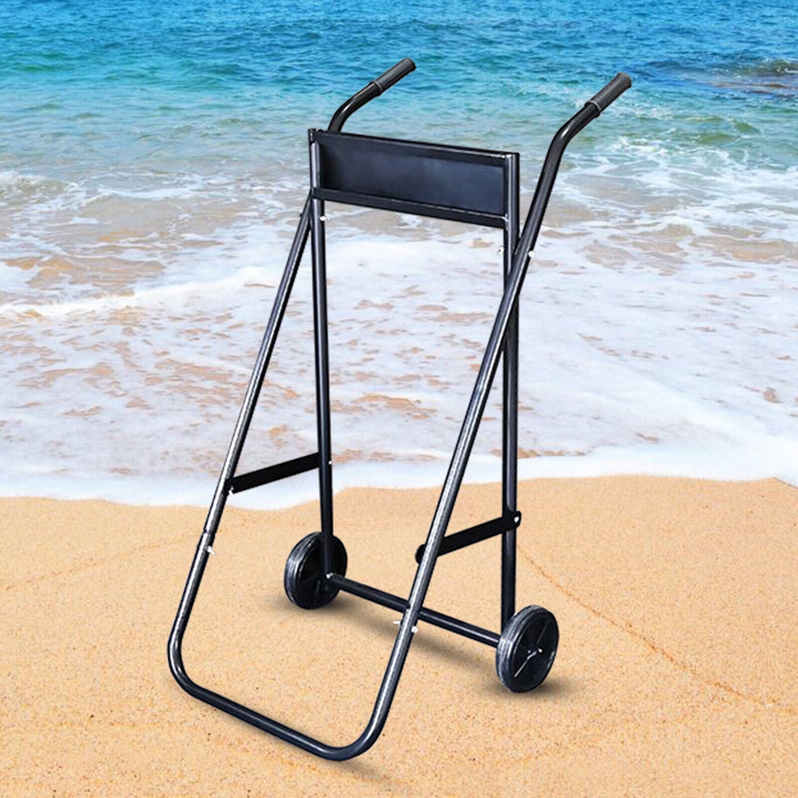Miumaeov Outboard Motor Boat Engine Trolley Stand Heavy Duty Carrier