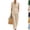 13# Khaki, variant on Linen Sets for Women 2 Piece Summer Casual Short Sleeve V Neck Button down Shirts Matching Loose Wide Leg Pants,Dark Green,3XL