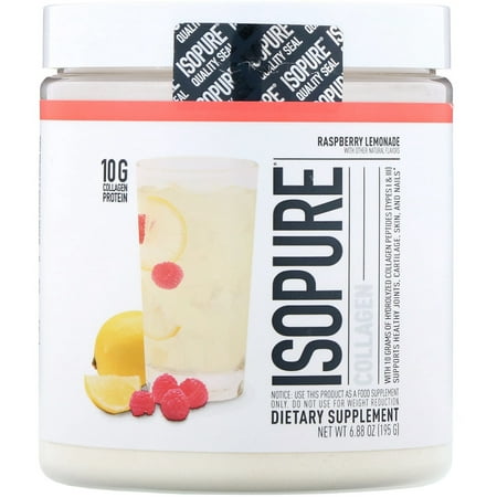 Nature's Best, IsoPure, Collagen, Raspberry Lemonade, 6.88 oz (195