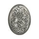 thumbnail image 4 of 3 broches con símbolo medieval, bufanda ovalada, alfiler Salvador Broche nórdico vikingo vintage, 4 of 9