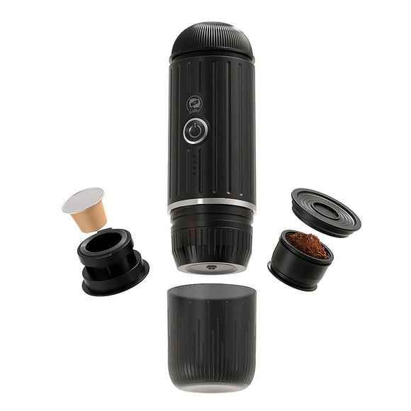 Cafetière Espresso Portable Cafetière de Camping Cafetière Espresso de Voyage avec Capsule Nespresso Originale Ou Café Moulu