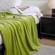 thumbnail image 4 of Manta de Microfibra onlyliua Ofertas de Navidad Verde suave acogedora cálida Hecha a mano para sofá silla Cama camping picnic viajes, 4 of 6
