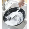 thumbnail image 6 of Thickened Plastic Dishwashing Brush with Ergonomic Handle for Effortless Scrubbing and Deep Cleaning of Pots Pans and Kitchenware Daily Household Use | White KTFgvq, 6 of 7