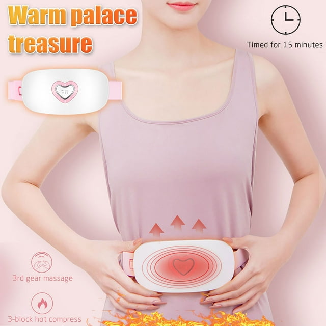 Cinturón caliente recargable Fiudx Warm Treasure Compresa caliente Masaje vibratorio