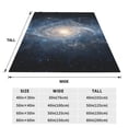 thumbnail image 3 of Rateoe The Galaxy Print Fuzzy Fleece Throw Blanket Extra Large,Super Soft,Fluffy and Warm Blankets for Couch,Bed,All Season Use (40"x30"), 3 of 8