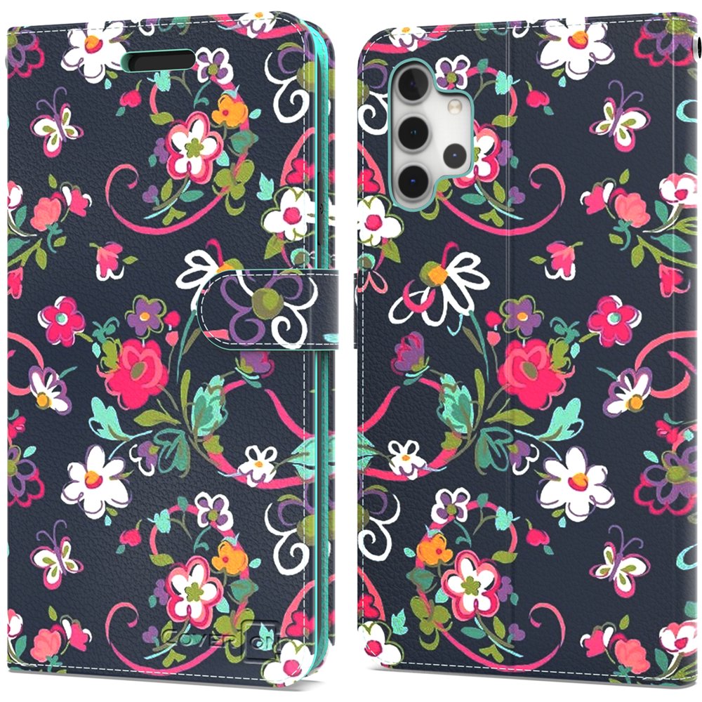 CoverON For Samsung Galaxy A32 5G Wallet Case, RFID Blocking Vegan