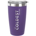 thumbnail image 2 of COLDEST Insulated Tumbler Cup with Sliding Lid - Reusable Stainless Steel Water Bottle Iced Coffee Travel Mug - 20 oz, 2 of 7