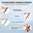 thumbnail image 4 of KastKing Folding Landing Net with Boat Hook, Extendable Lightweight Fishing Net, Non-Slip Bright Orange TPR Handle, Two Net Options Brutus, 4 of 9