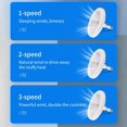 thumbnail image 3 of Ceiling Fans Light Remote Control 3 Color Temperature Smart Ceiling Fan With LED Light E27 Converter Base Home Bedroom Lighting, 3 of 11