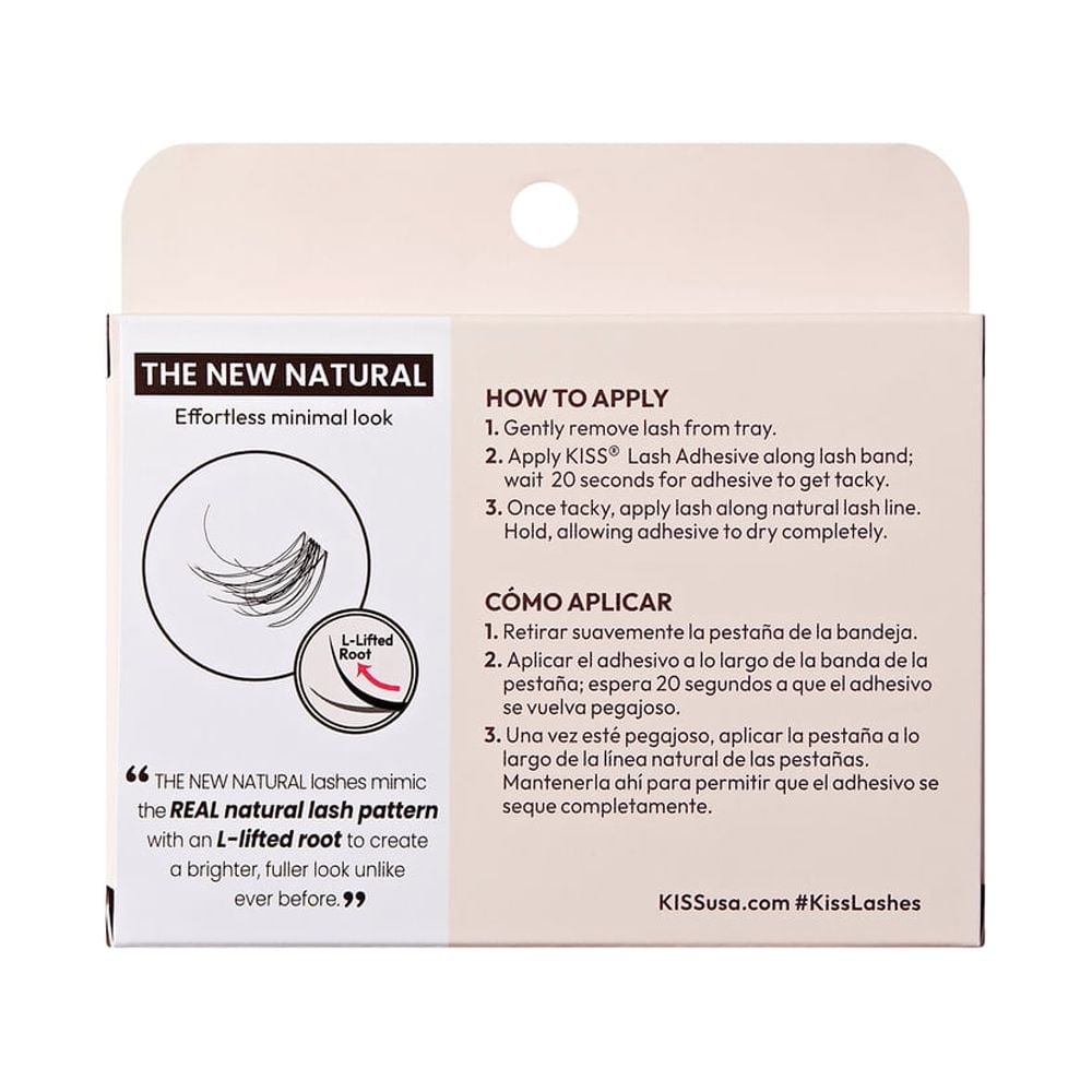 KISS The New Natural, False Eyelashes, Neo, 12mm-14mm, 24 Clusters