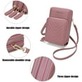 thumbnail image 5 of Small Crossbody Cell Phone Purse for Women, Mini Messenger Shoulder Handbag Wallet with Credit Card Slots, 5 of 6