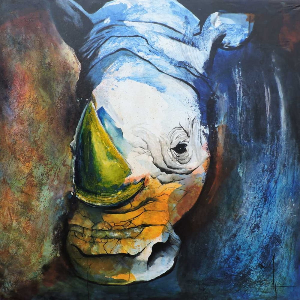 Rhino Poster Print - Leticia Herrera (24 x 24)
