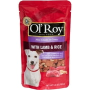 Ol' Roy Lamb & Rice Mini Chunks in Gravy Dog Food Pouch, 5.3 Oz.