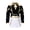 A, variant on Pop Star Idol Stage Performance Halloween Cosplay Costume Set, Sparkling Sequin Crop Jacket and Skirt Outfit for Halloween Parties and Music Concerts