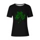 thumbnail image 3 of Mujeres Manga Corta de Verano Tops Impreso Sudadera Casual, Cuello Redondo Blusa Ligera para la Primavera Y el Verano, 3 of 4