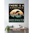 thumbnail image 2 of Retro Color Scuba Diving Life Underwater. Poster Wall Art, Modern Wall Decor, 24x36 UNFRAMED, 2 of 3