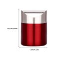 thumbnail image 3 of Cubo de basura de escritorio, cubo de basura de encimera con tapa abatible, Mini contenedor de limpieza de basura, cubo de basura organizador de Suministros de limpieza para el hogar Vino rojo Bewildely HA083742-04, 3 of 6