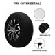thumbnail image 2 of Fotbe Brown Leaf Sunflower Funda de Llanta de Repuesto con Estampado, Engrosada, Ajuste Universal para Jeep, Remolque, RV, SUV, Camión-17 inch, 2 of 6