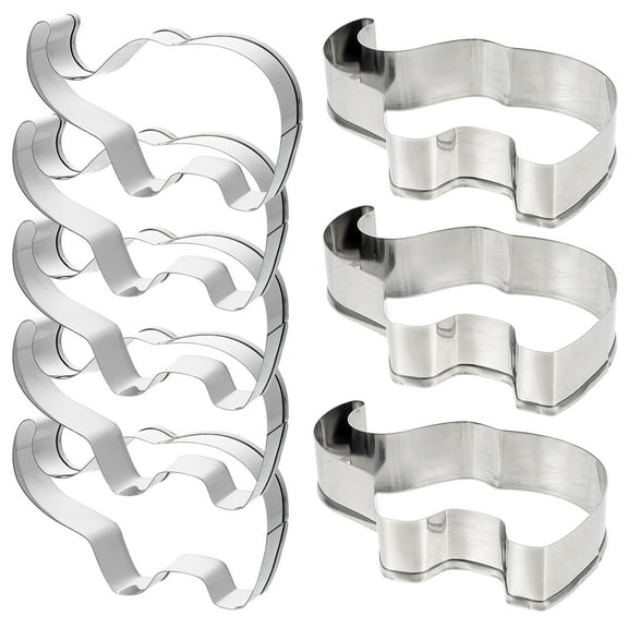 8Pcs Elephant Cookie Cutters Stainless Steel Cookie Cutters Animals Cookie Molds DIY Molds