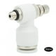 thumbnail image 5 of 50Pcs Air Flow Control Valve Pneumatic White Adjustment Durable Quick Connector SL6‑M5, 5 of 5